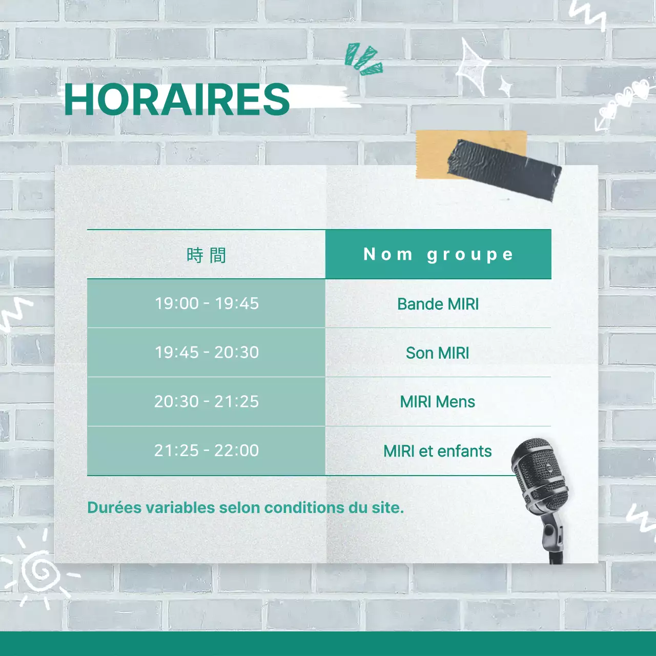 Promouvoir les concerts réguliers d'un club universitaire vintage à la menthe