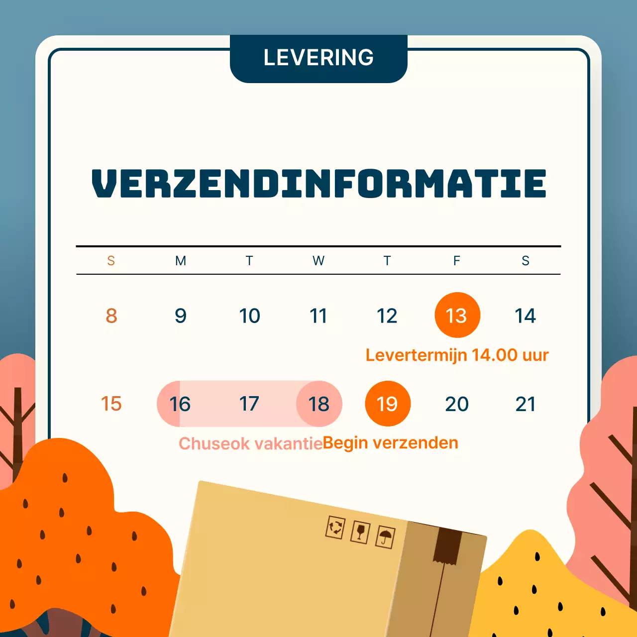 Oranje Herfst Promotie