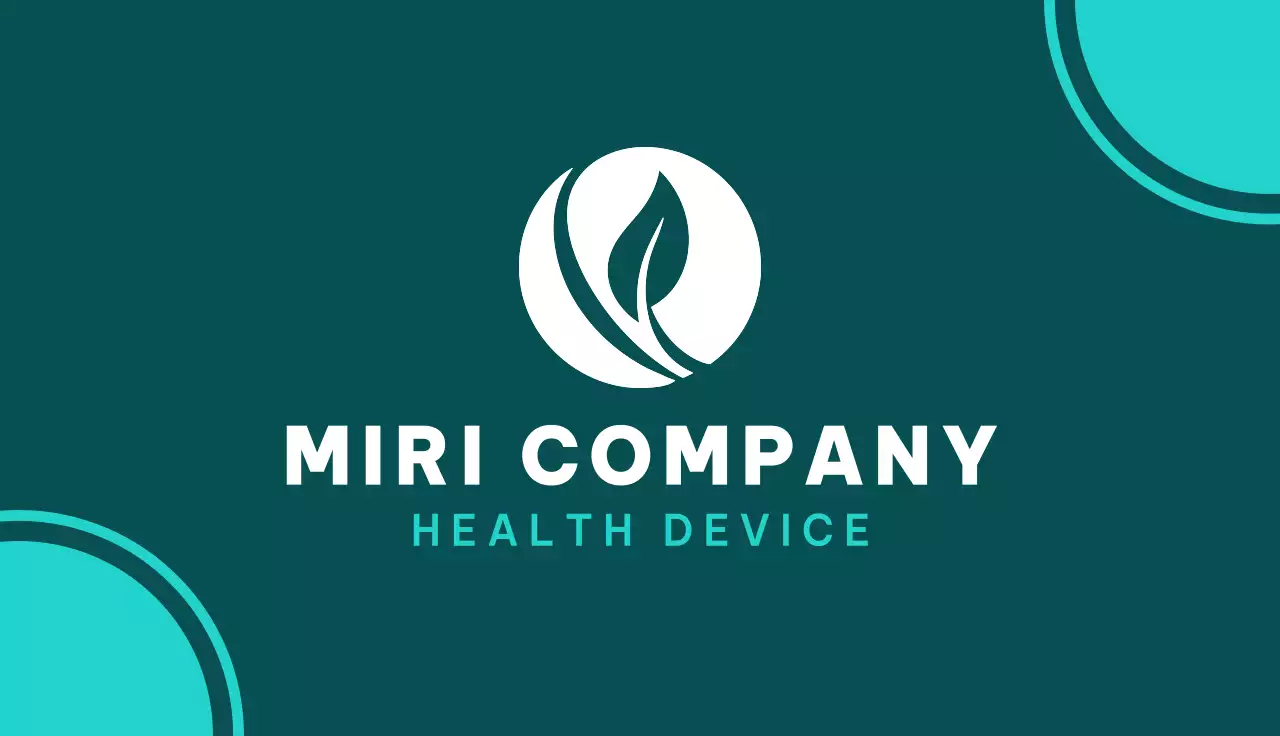 Teal Modern Business Card