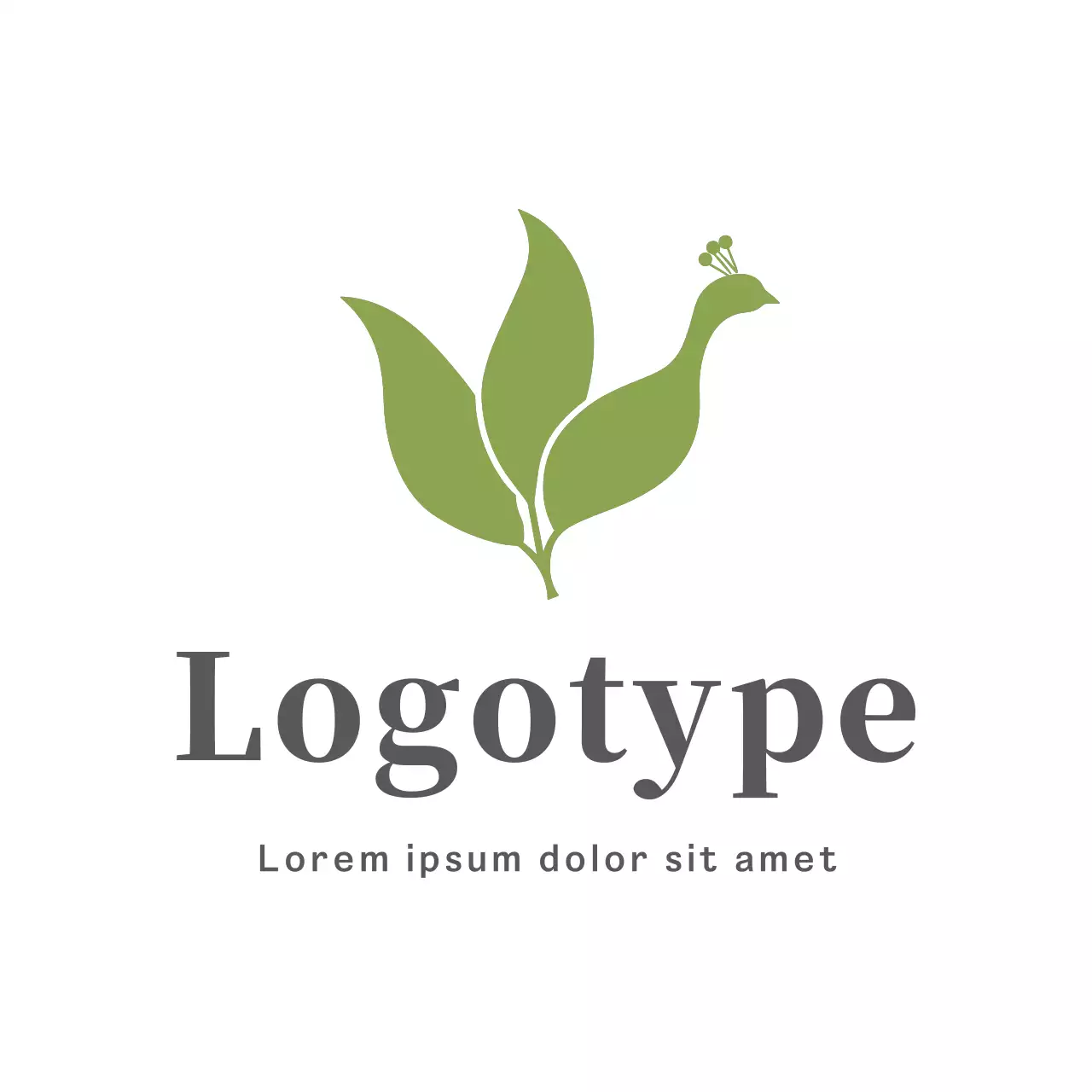 Green Minimal Design Logo