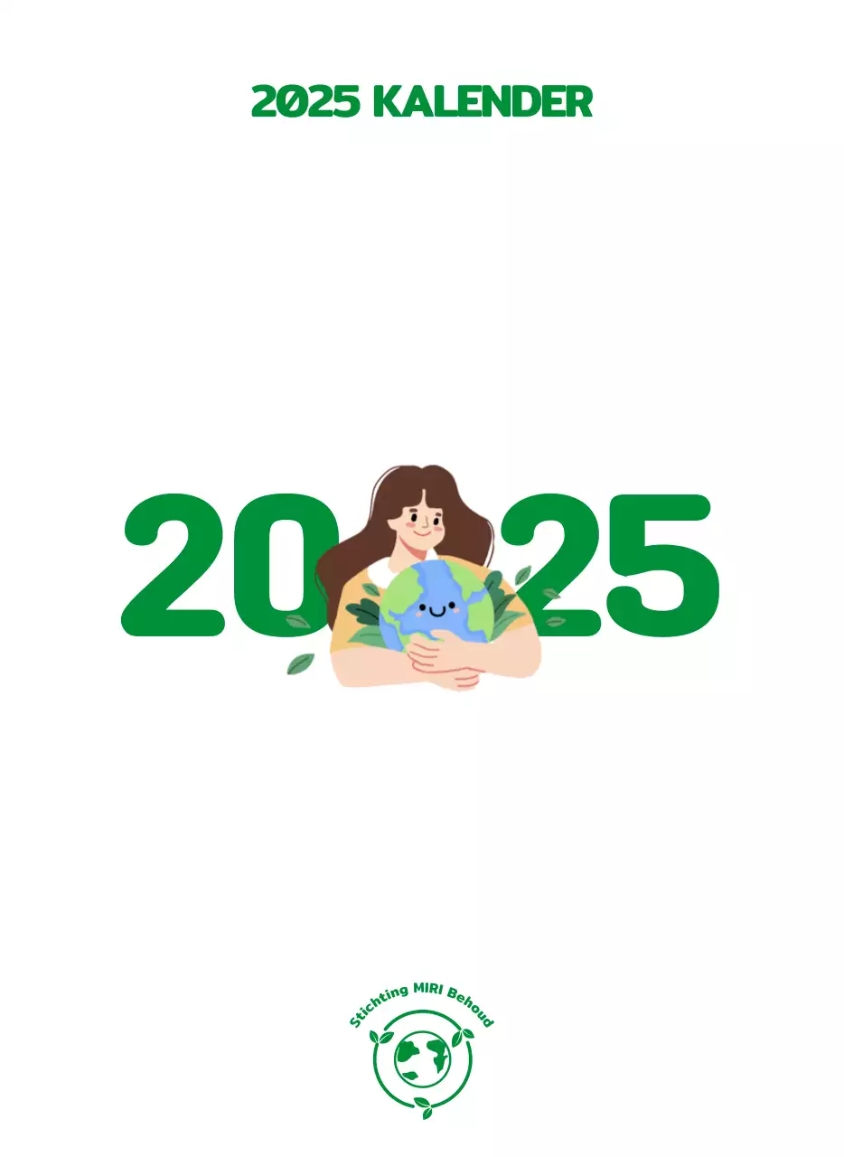 Een sociale stichting die de feestdagen viert met kleurrijke illustraties van mensen en de planeet.