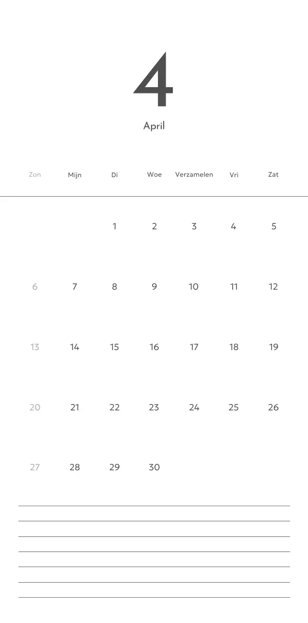 Een fotokalender met een strakke, stedelijke uitstraling