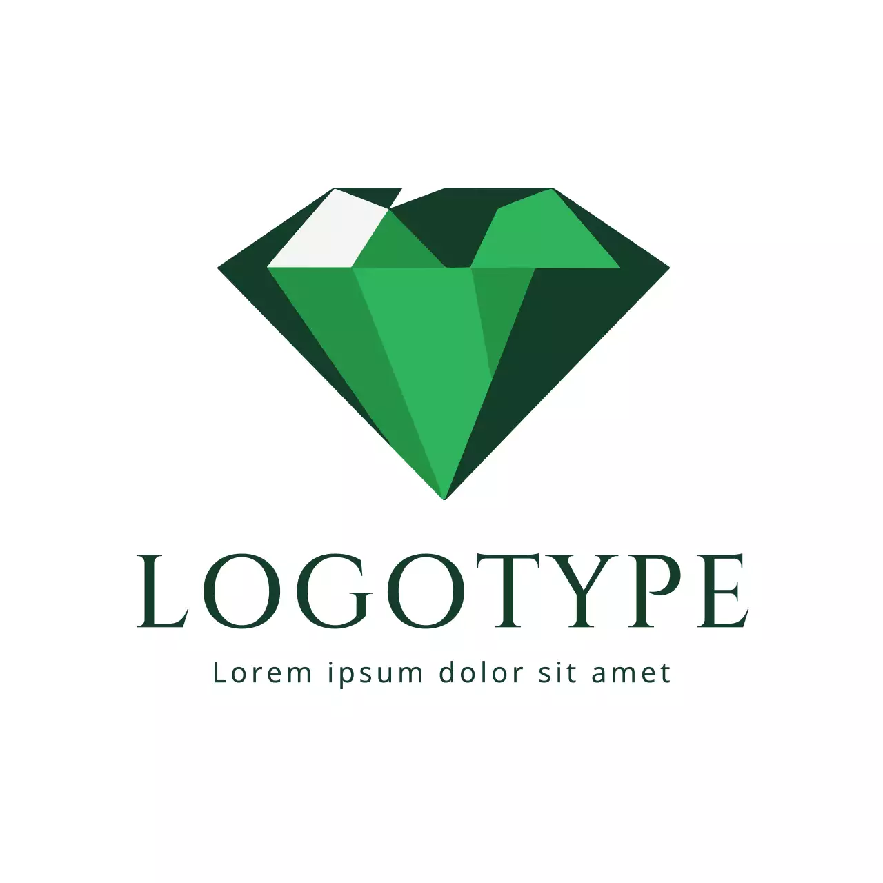 Green Geometric Design Logo
