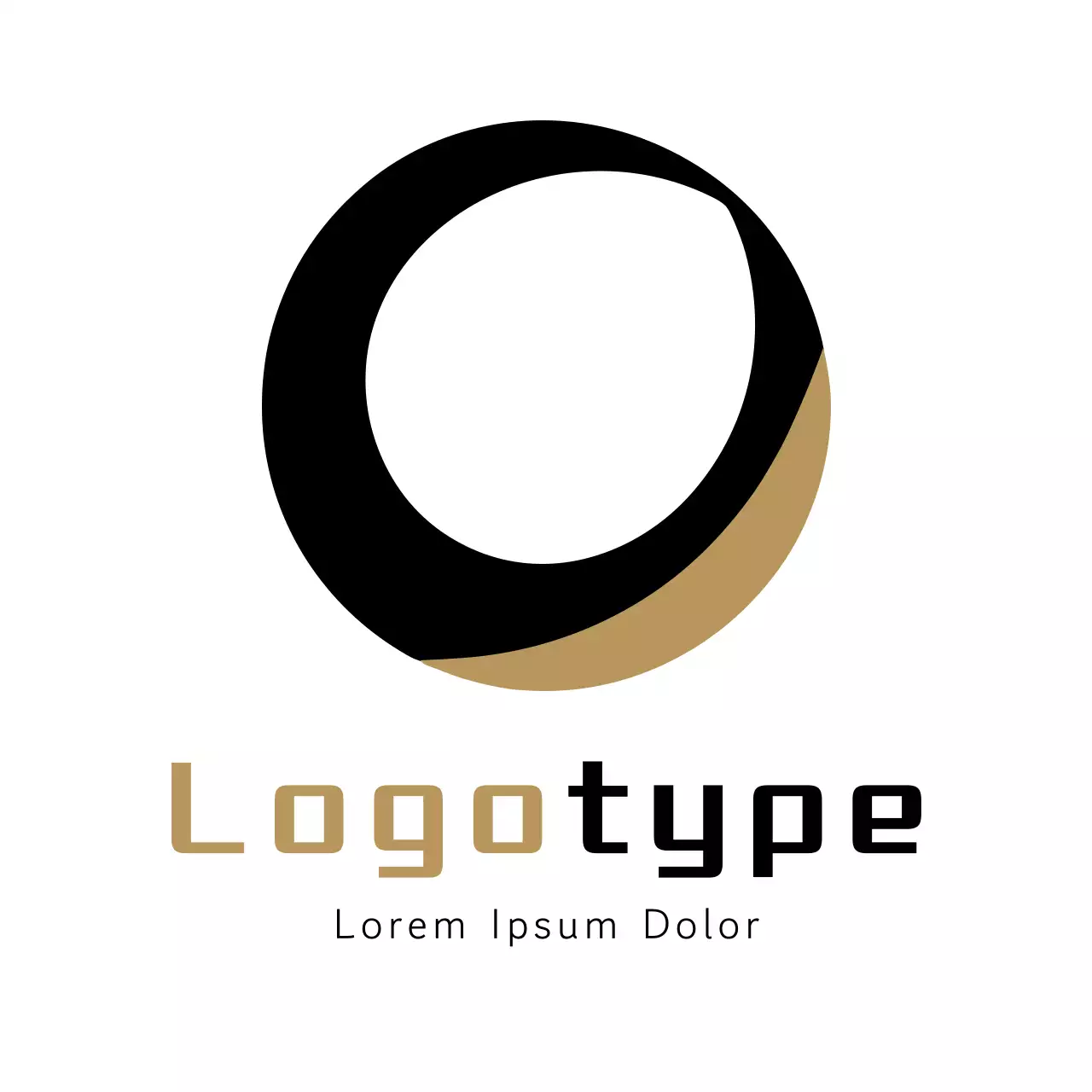 Black Minimal Design Logo