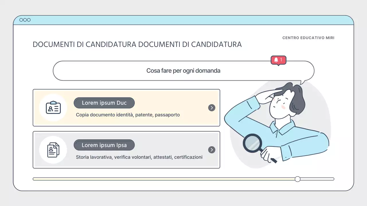 Guida alla formazione del creatore semplice, bianca e azzurra