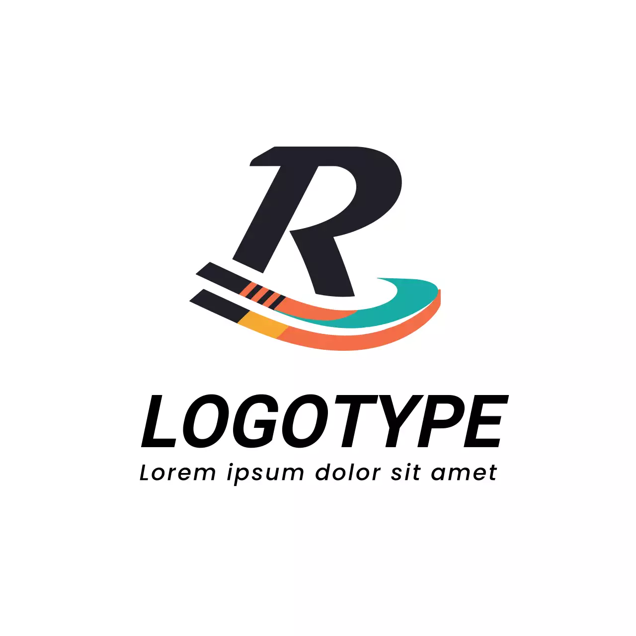 Black Modern Design Logo
