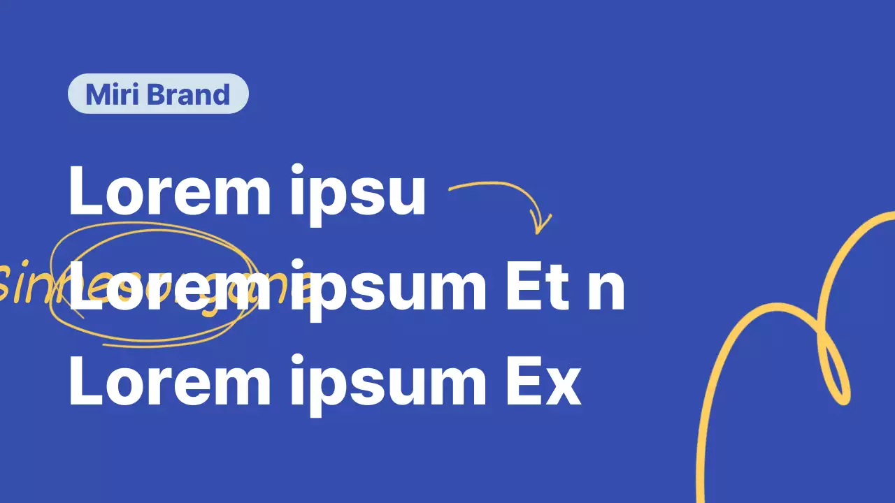 Ein Leitfaden für trendige Marken kleiner Unternehmen in Blau und Gelb