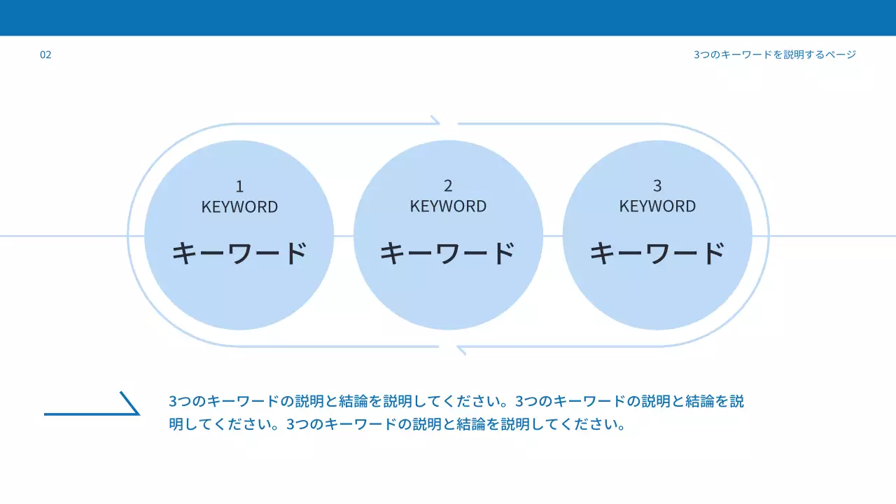 青 シンプル マーケティング 報告書 プレゼンテーション