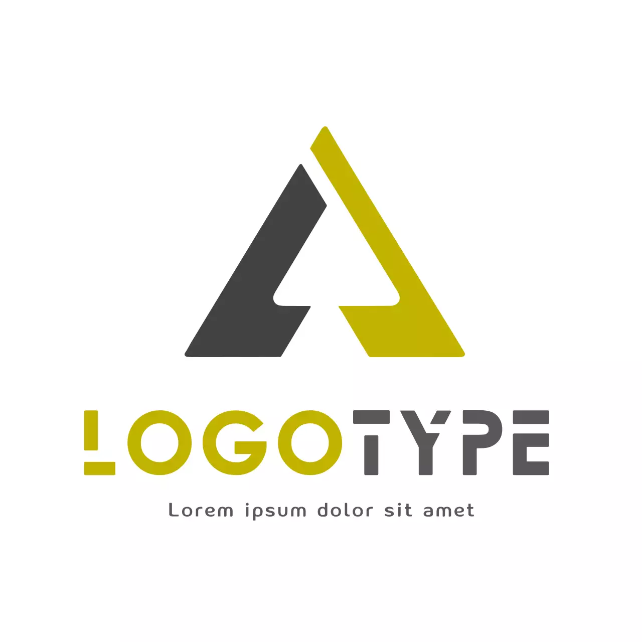 Yellow Geometric Design Logo