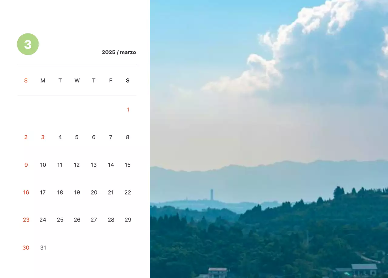 Calda fotografia di paesaggio con colori pastello