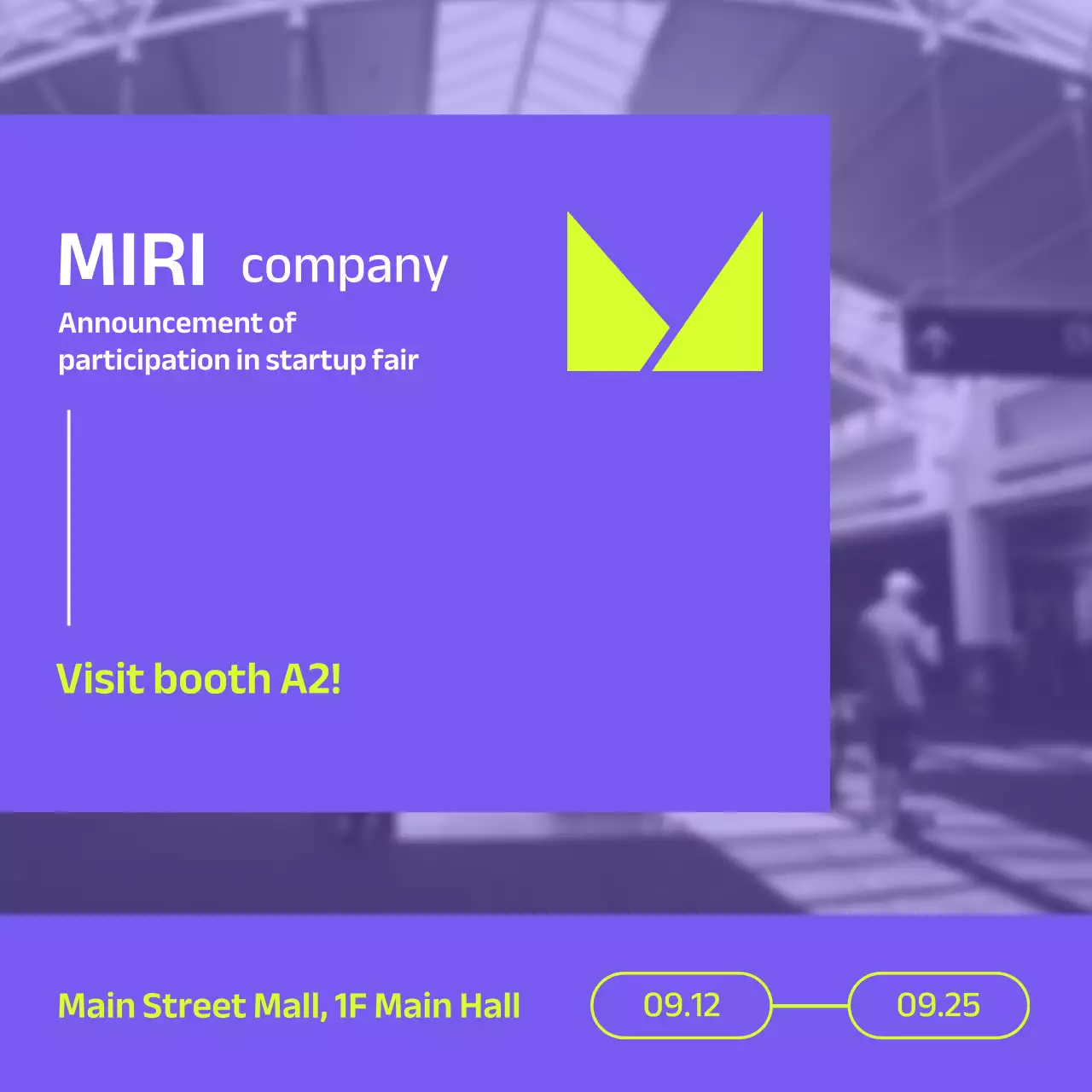 Purple Modern Startup Announcement Instagram Carousel