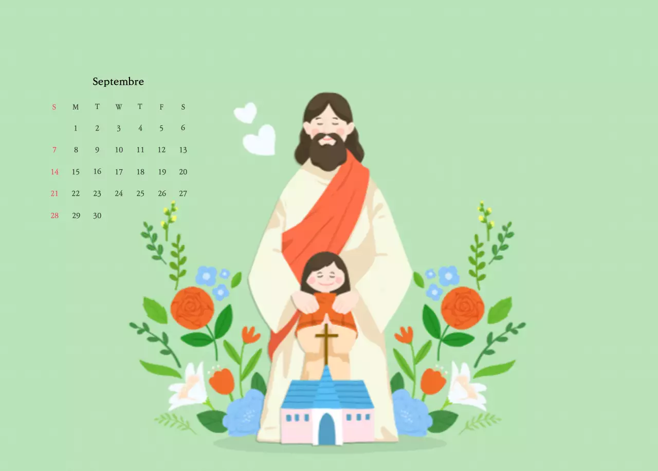 Des églises aux couleurs chaudes et des illustrations mignonnes