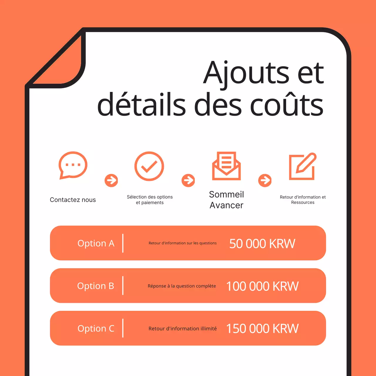 Promouvoir une simple séance de tutorat en orange et bleu clair