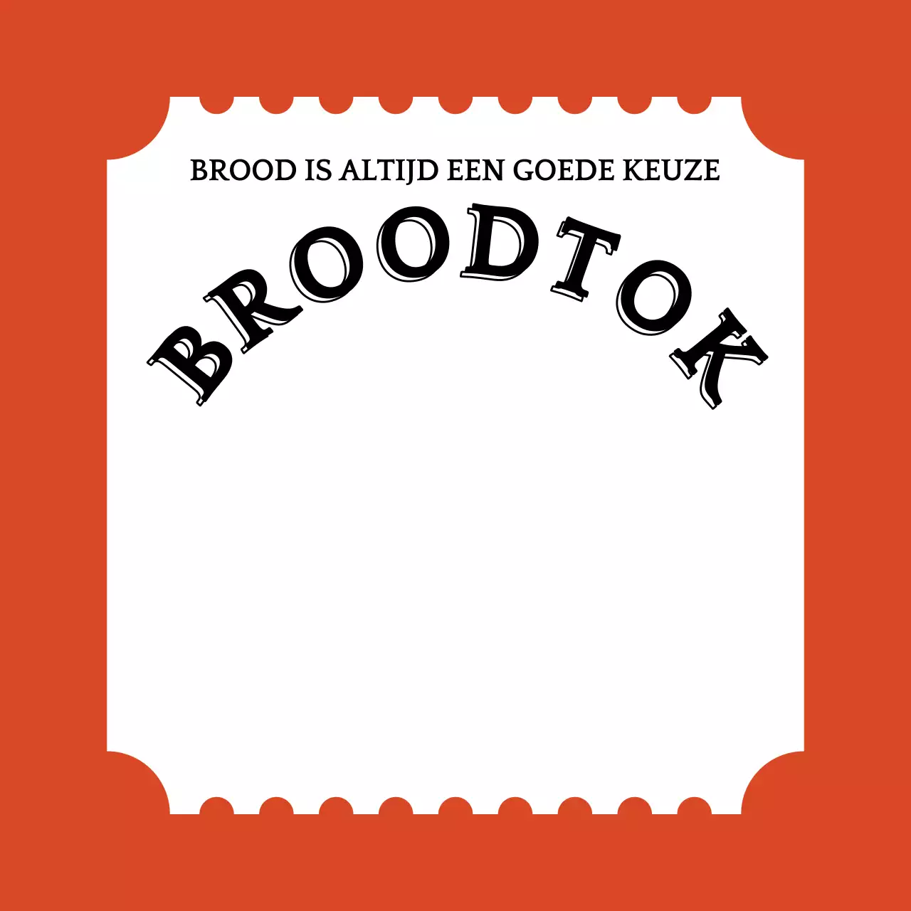 Bakkerij Ticket-vormige merchandise SmartTalk merchandise