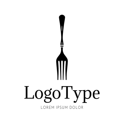 Black Minimalist Design Logo