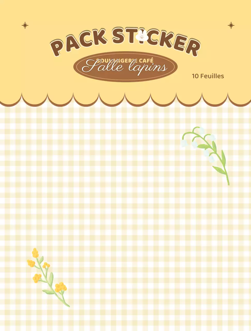 Crayon de couleur mignon illustration boulangerie autocollant fond d'écran