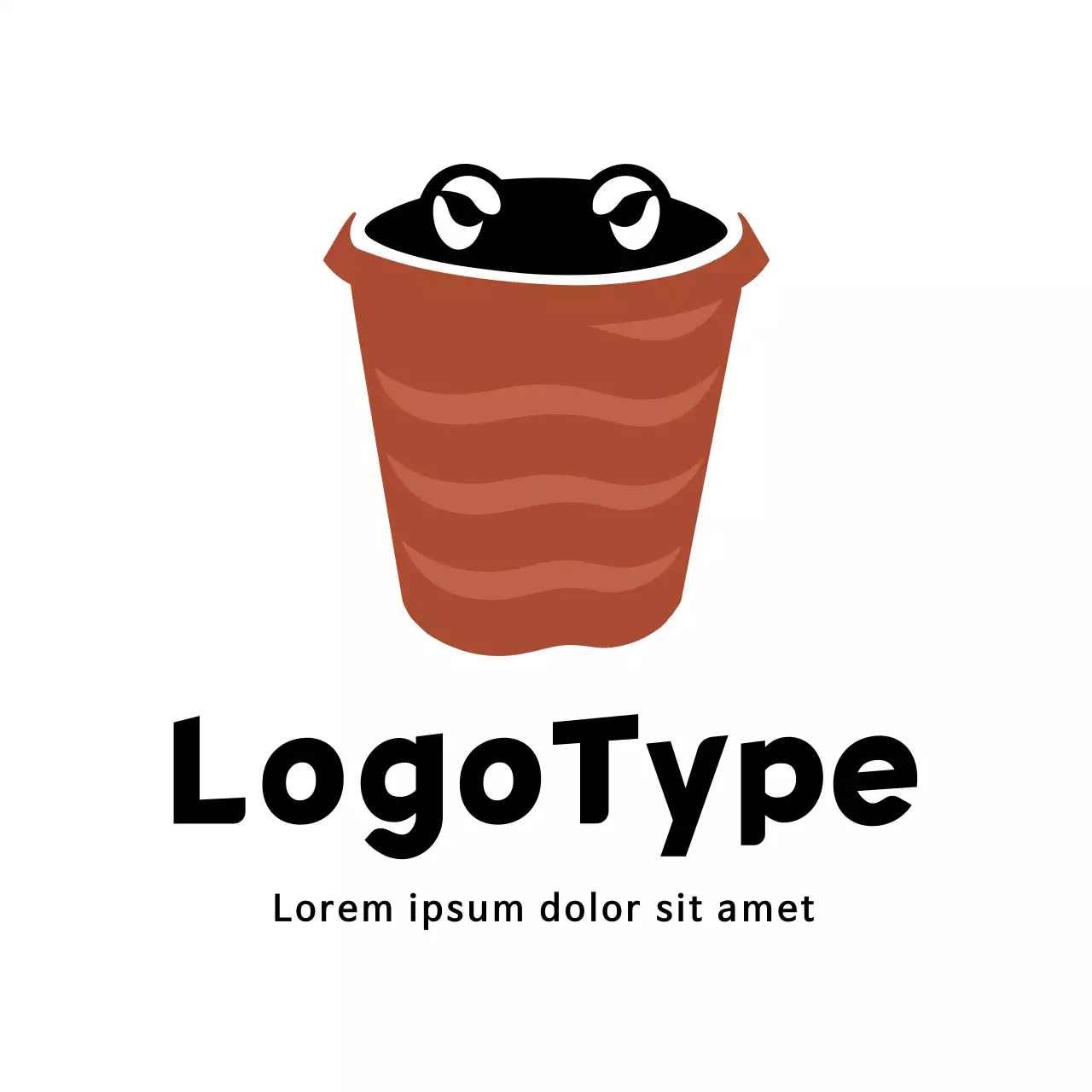 Brown Minimal Design Logo