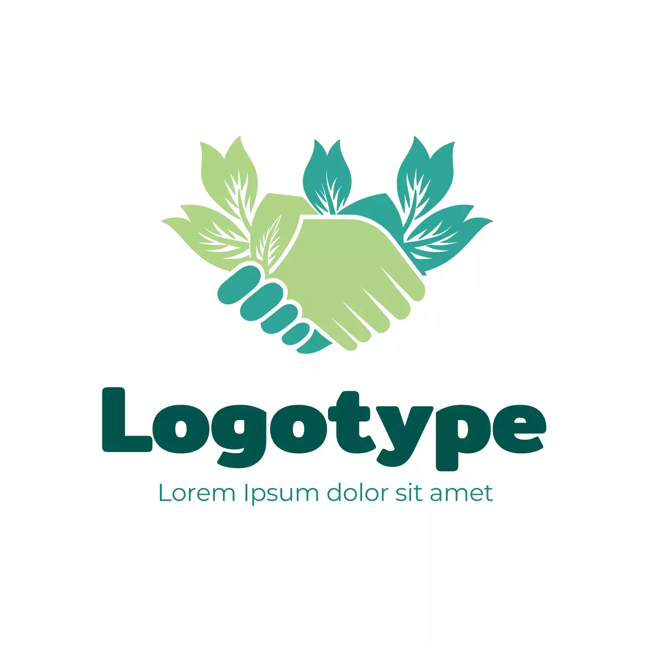 Green Minimal Eco Business Logo