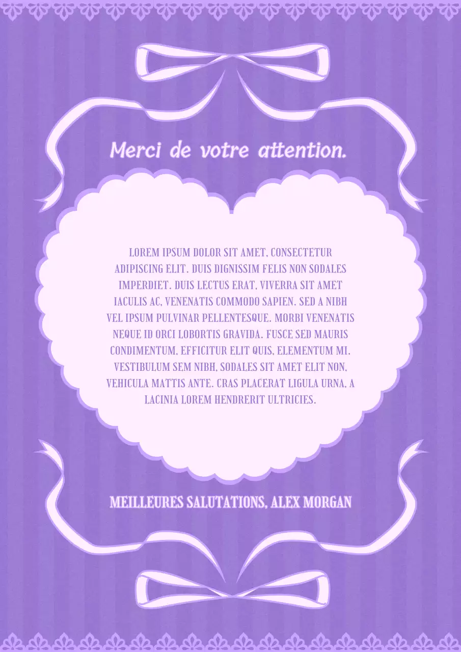 carte de remerciement pour les antiquités en violet