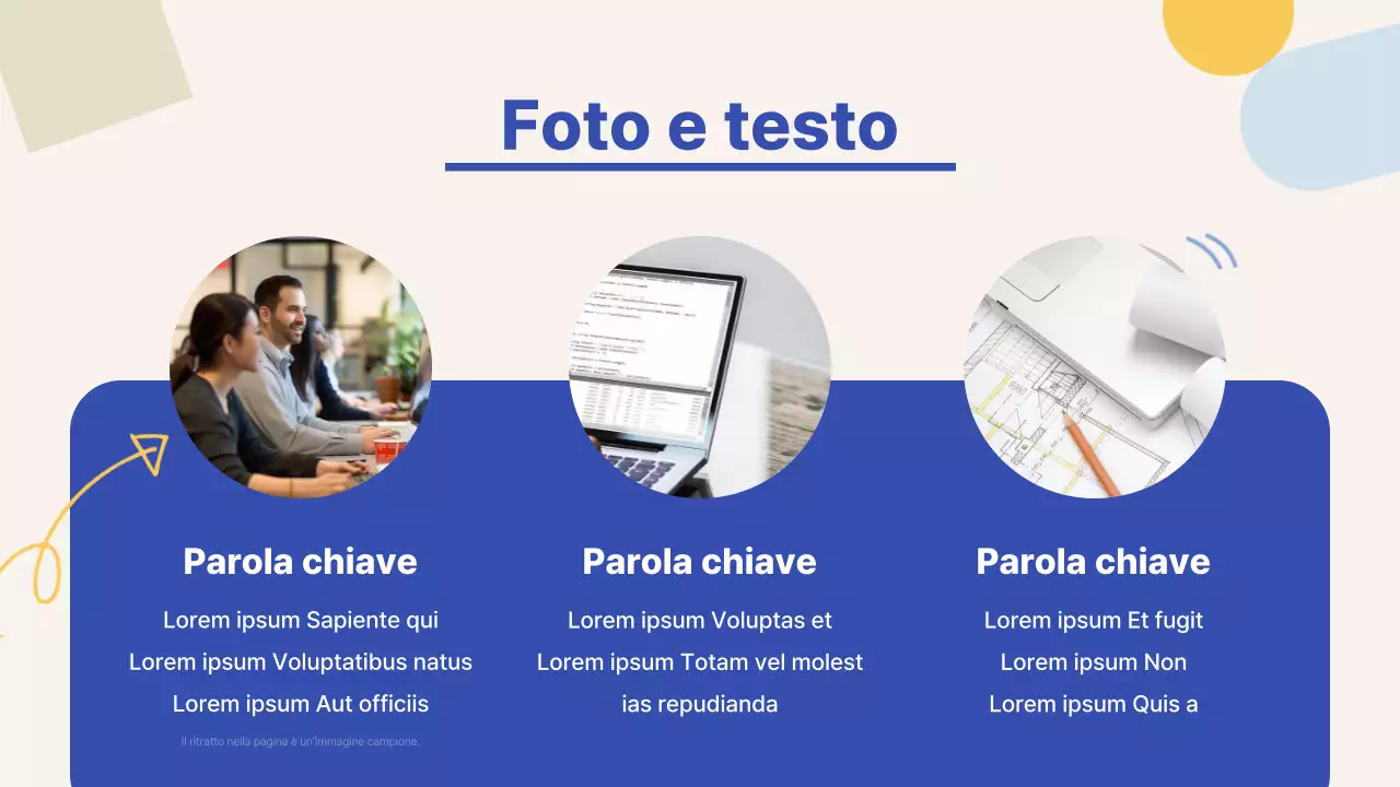 Una guida ai marchi di tendenza delle piccole imprese in blu e giallo