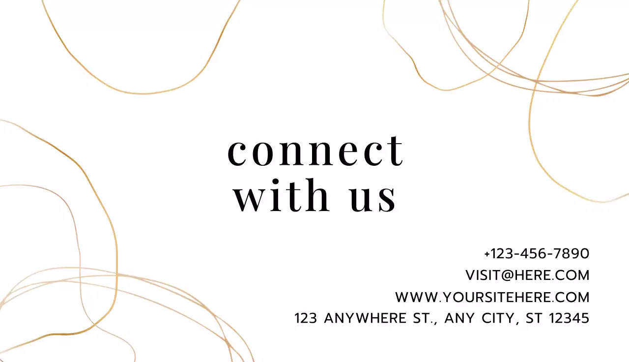 White Minimal Invitation Business Card