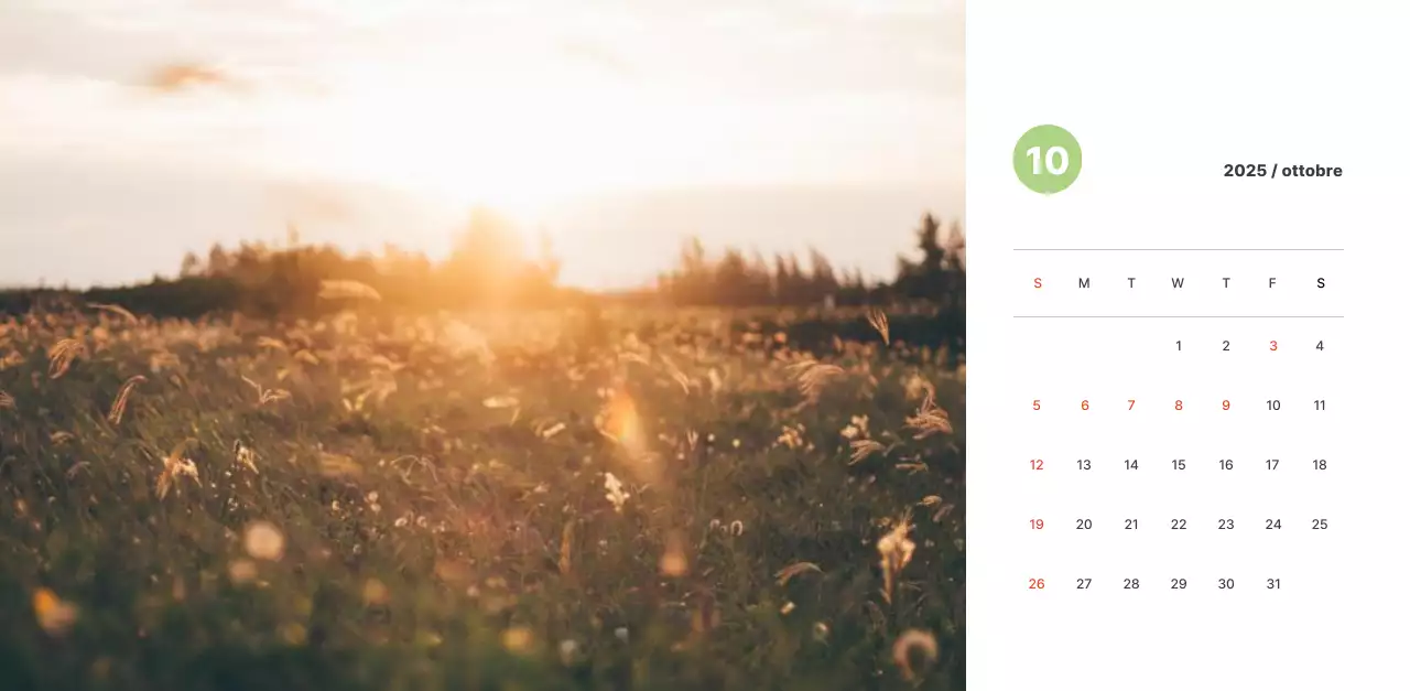 Calda fotografia di paesaggio con colori pastello