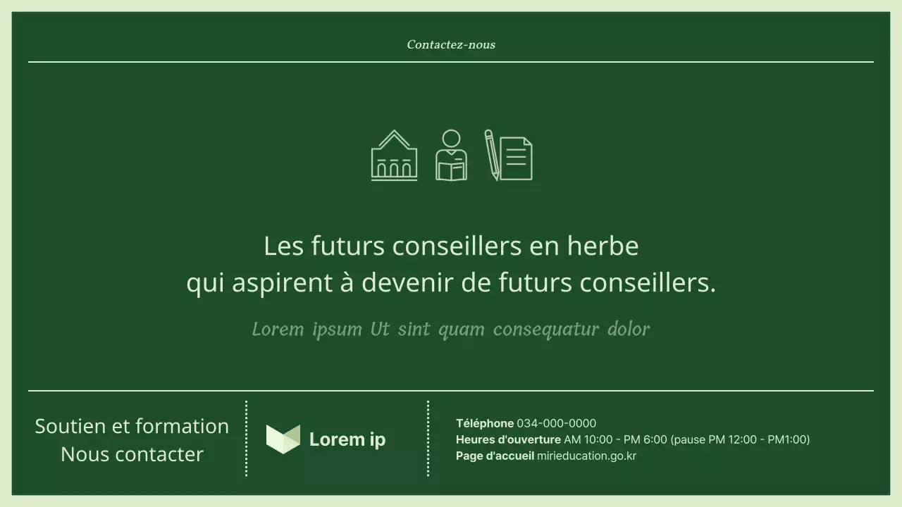 Des supports de formation simples, verts et mentholés pour les conseillers