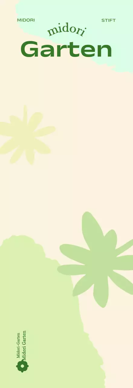 Kugelschreiber Handelsware vor dem Hintergrund eines umweltfreundlichen botanischen Gartens