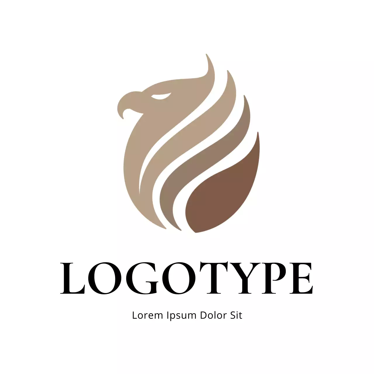 Brown Minimal Design Logo