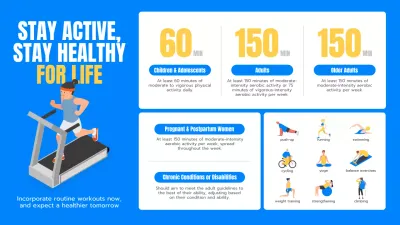 Blue Modern Fitness Guideline Infographic