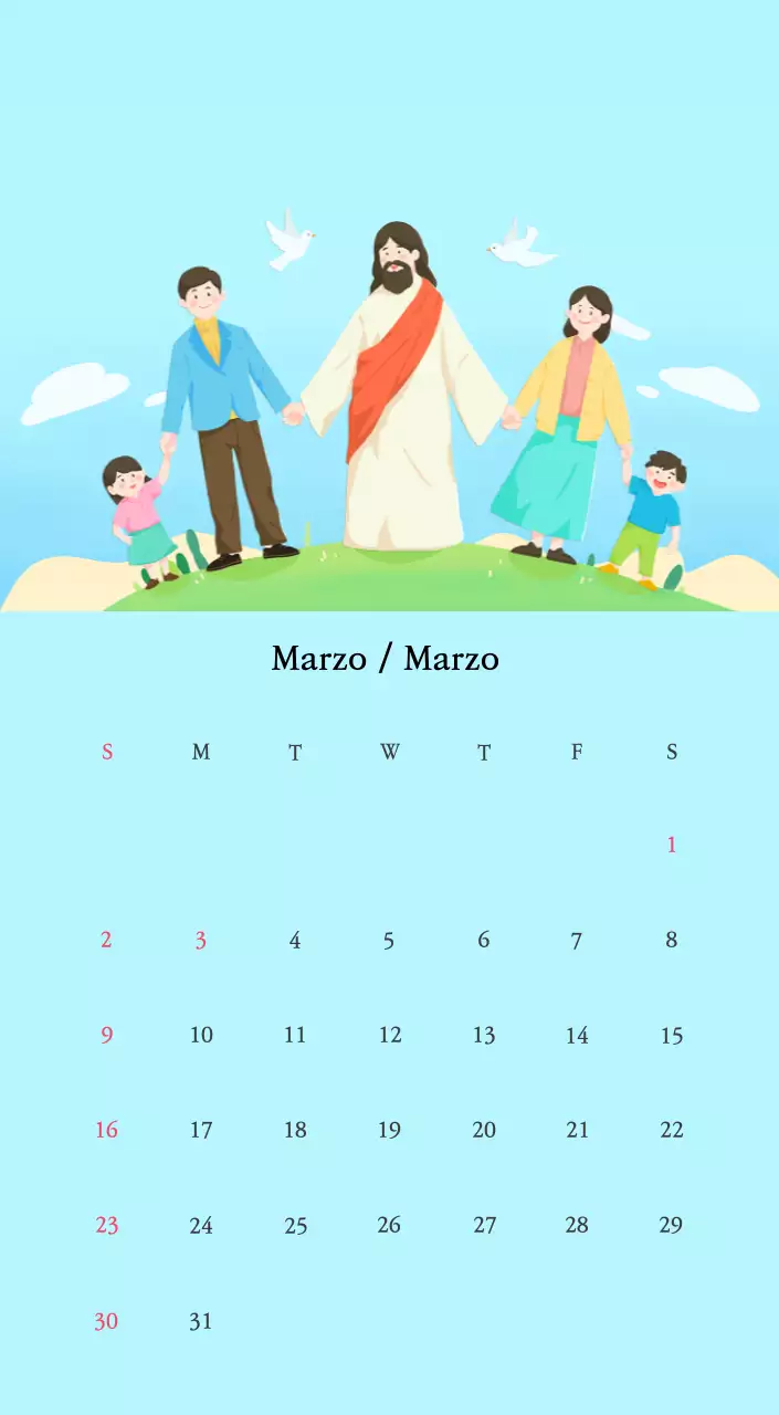 Colori caldiChiese con simpatiche illustrazioni