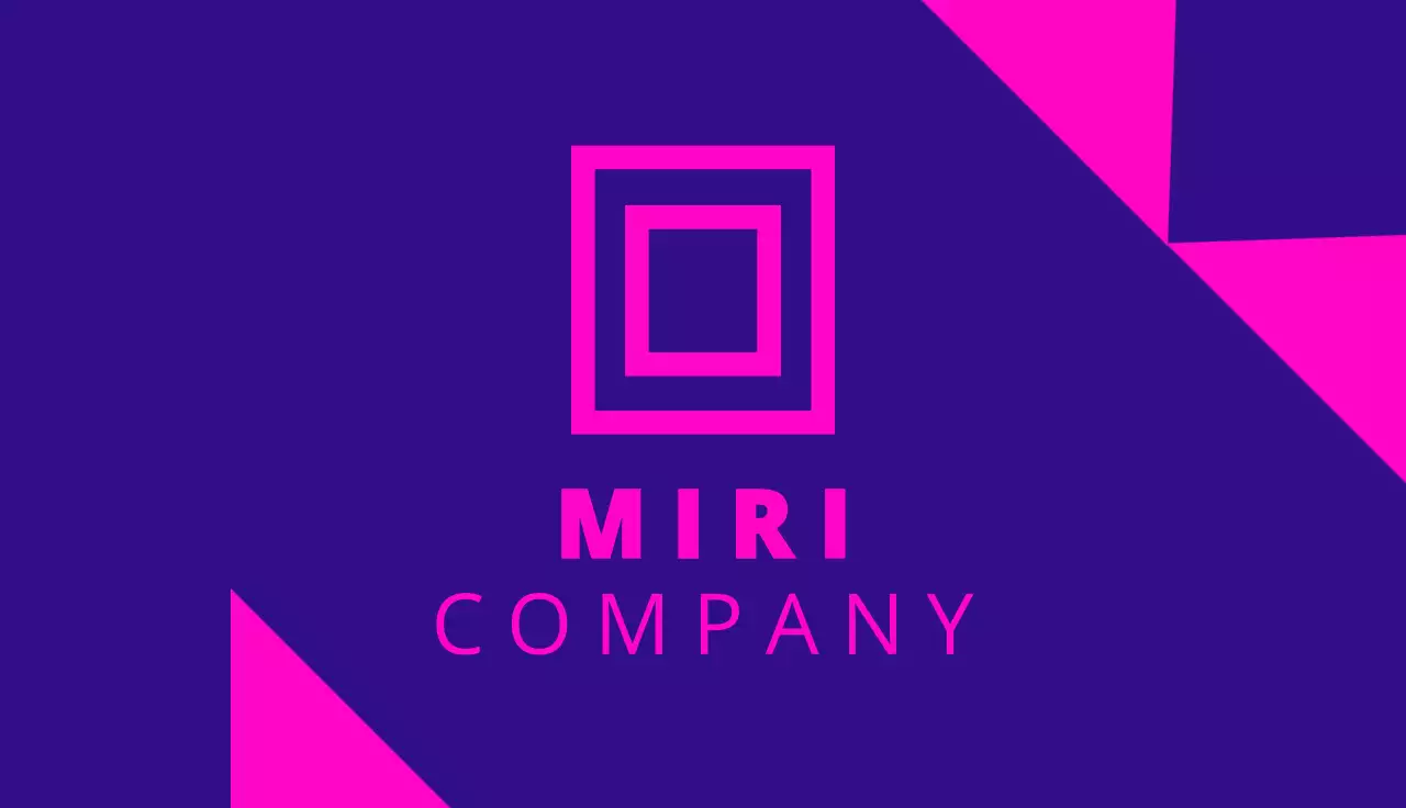 Purple Modern Business Card