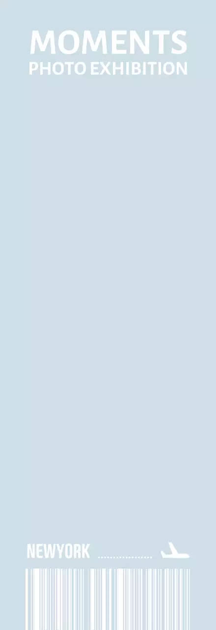 심플한 비행기 티켓 형태의 펜 포장 배경지