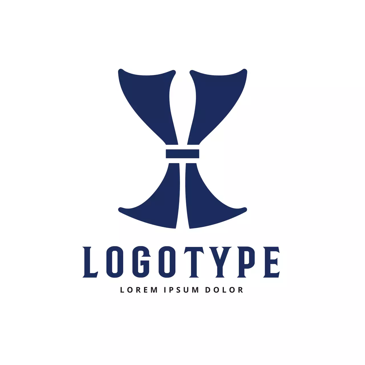 Blue Simple Design Logo