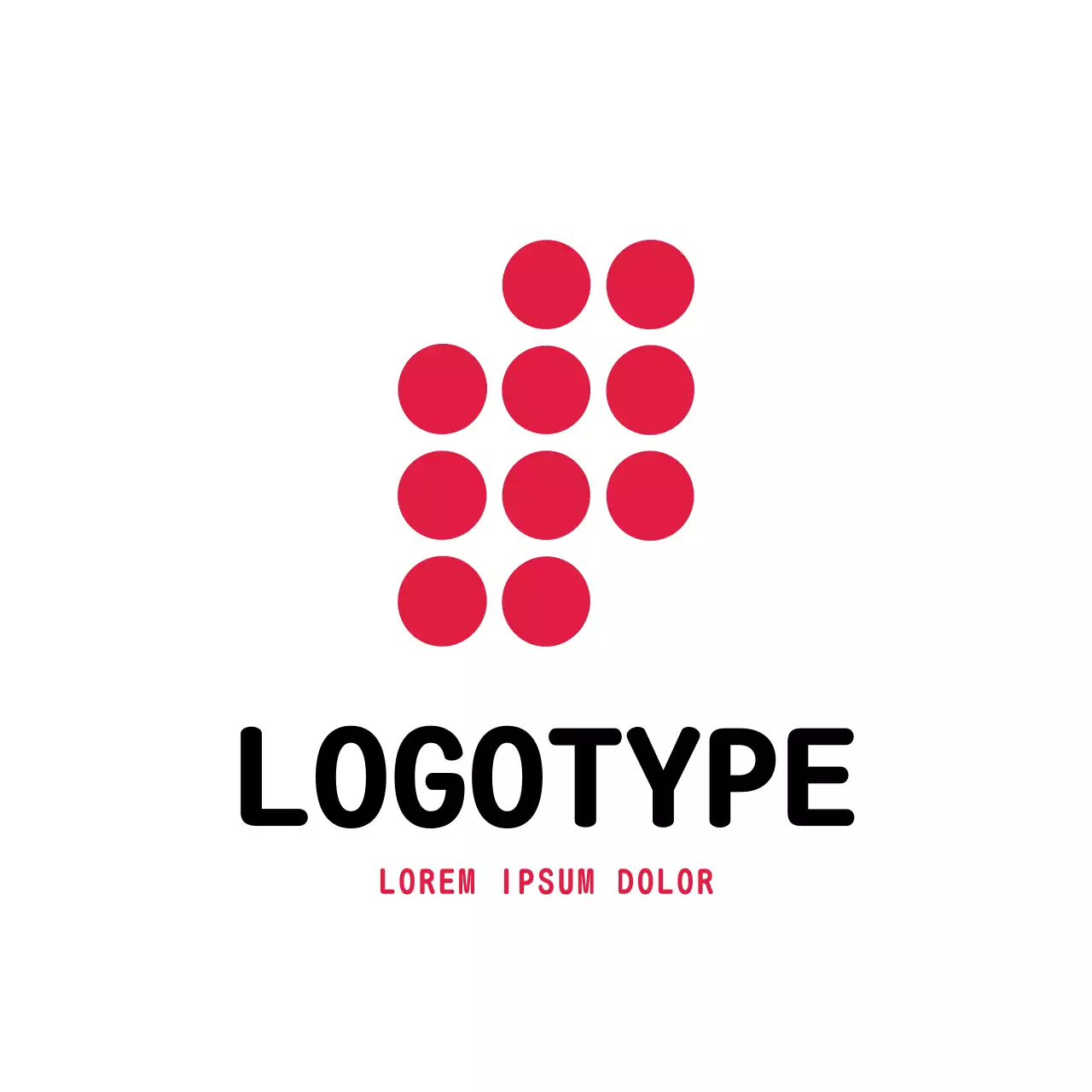 Red Minimal Design Logo