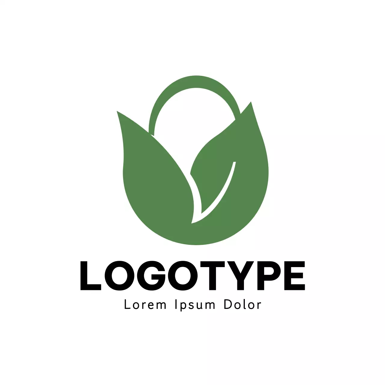 Green Minimal Design Logo