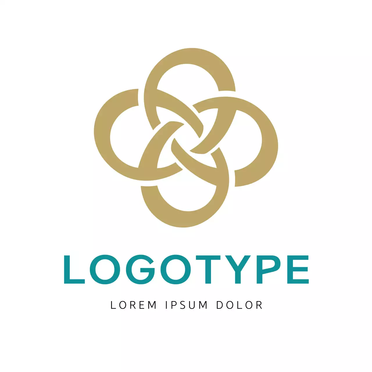 Gold Minimal Design Logo