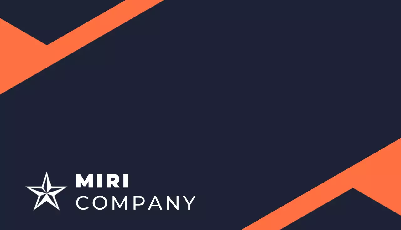 Orange Modern Business Card