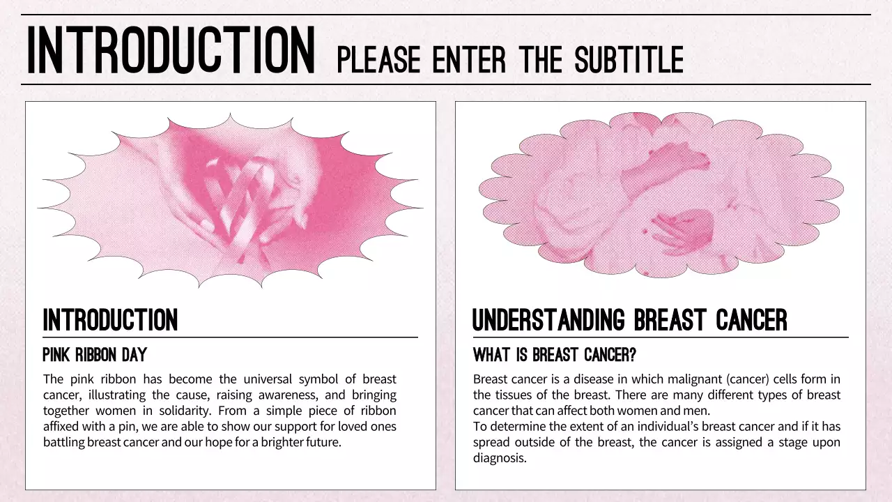 Pink Classic Breast Cancer Guide Presentation