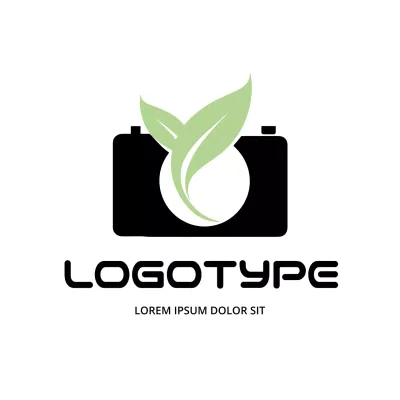 Black Minimal Photography Logo