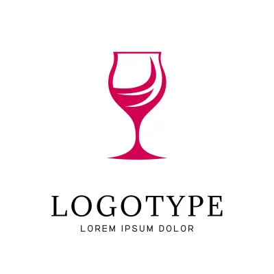 Pink Minimal Design Logo