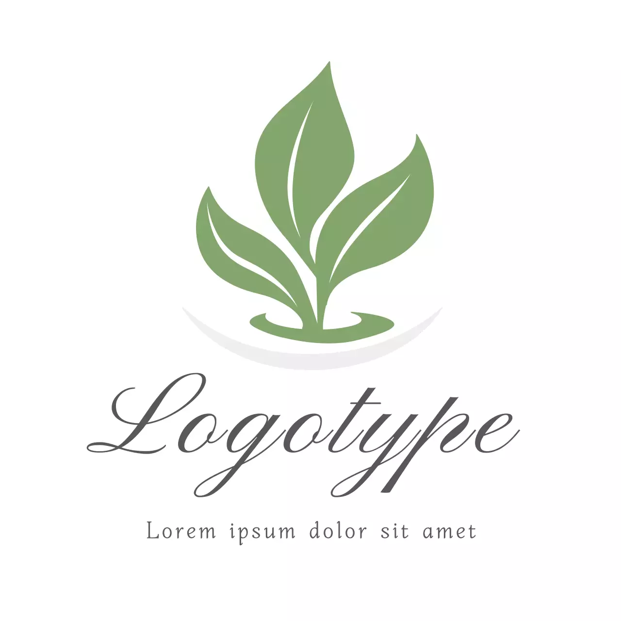 Green Minimalist Design Logo