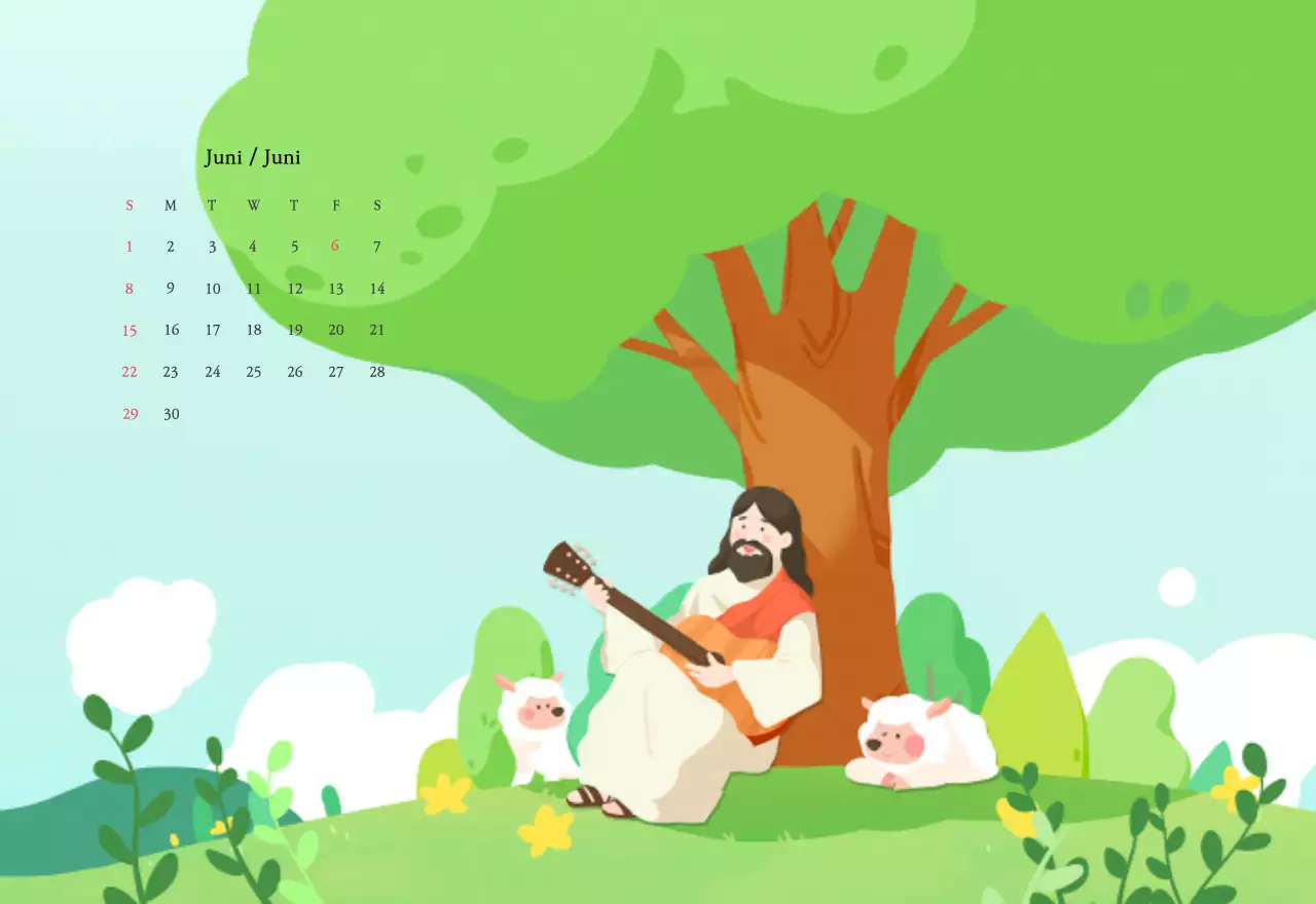 Warme kleurenKerken met schattige illustraties