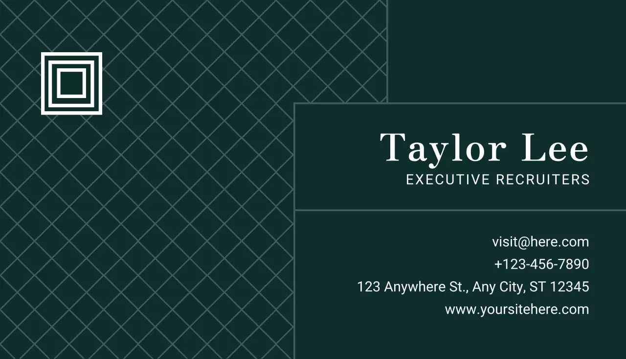 Green Professional Business Card