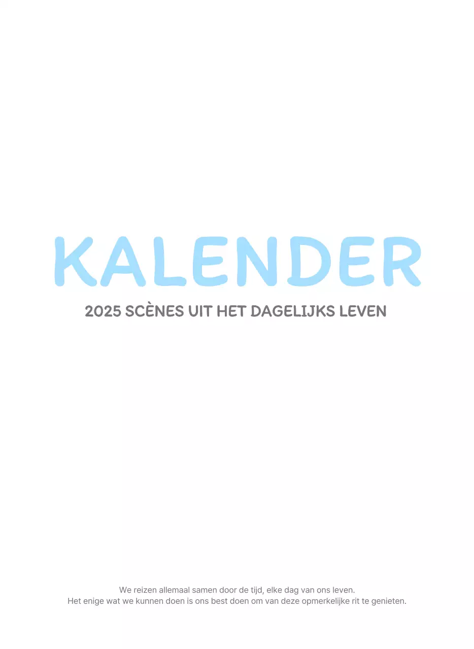 Schattige kalenders met schattige illustraties