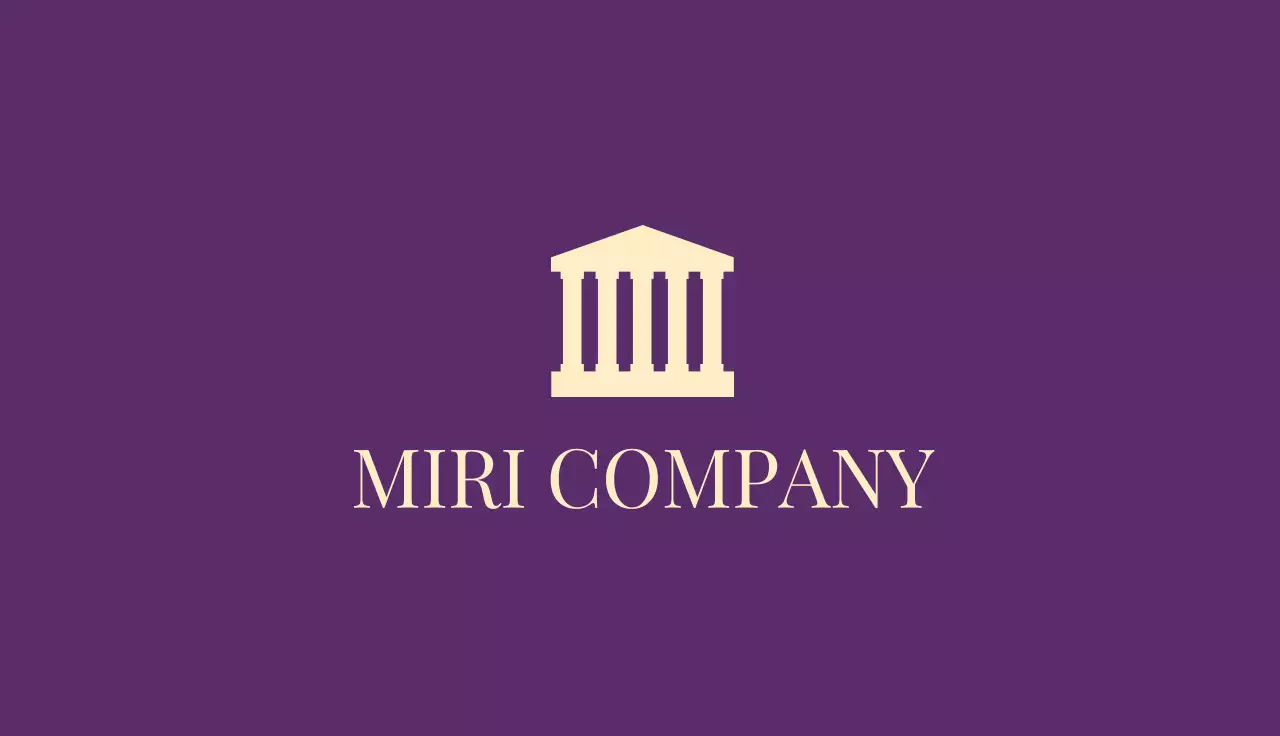 Purple Classic Legal Business Card