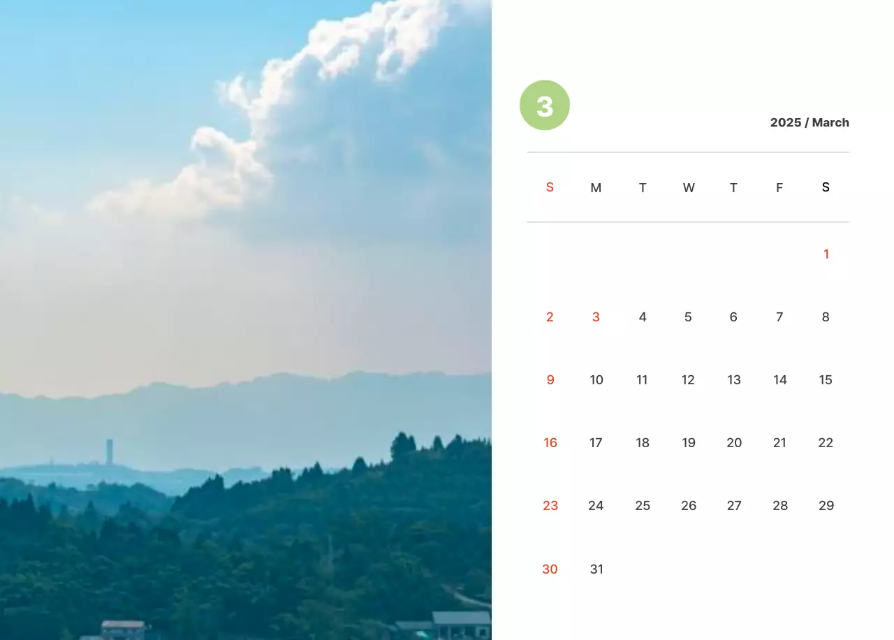 Warm, pastel-colored landscape photography