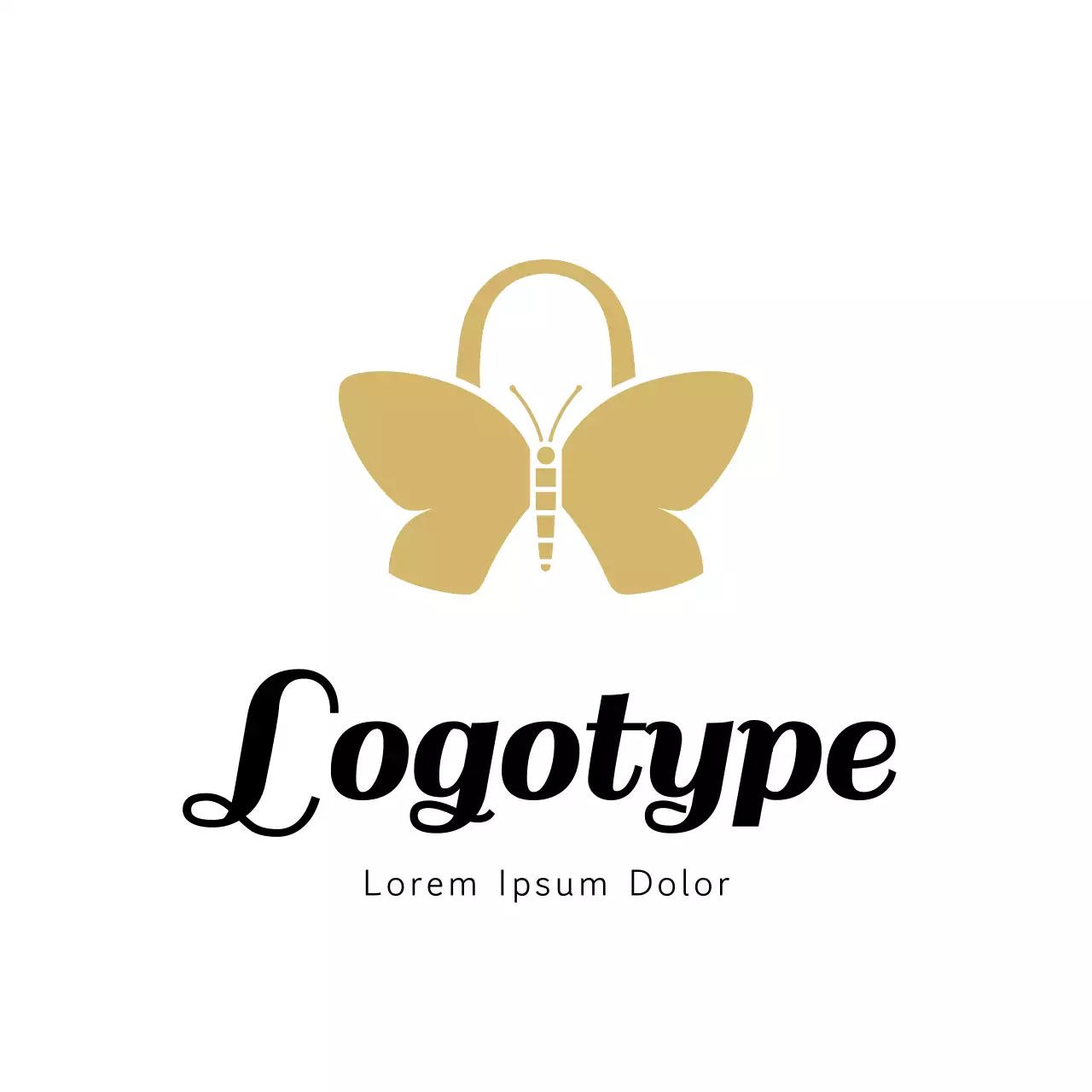 Gold Minimal Design Logo