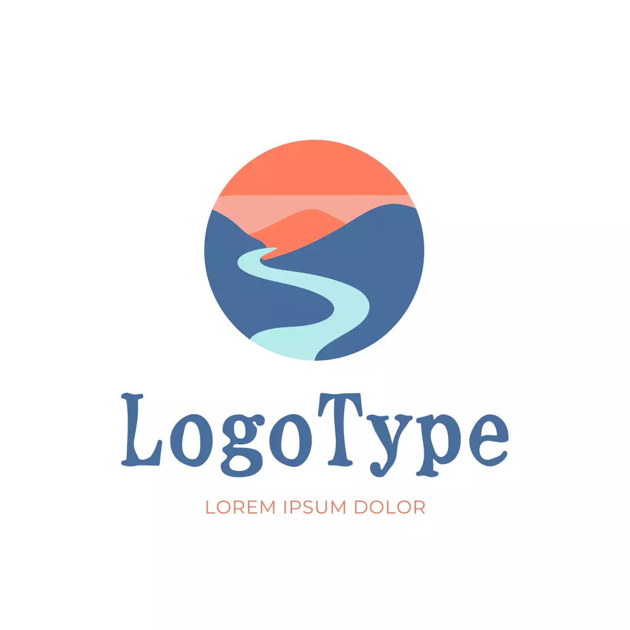 Coral Minimal Design Logo