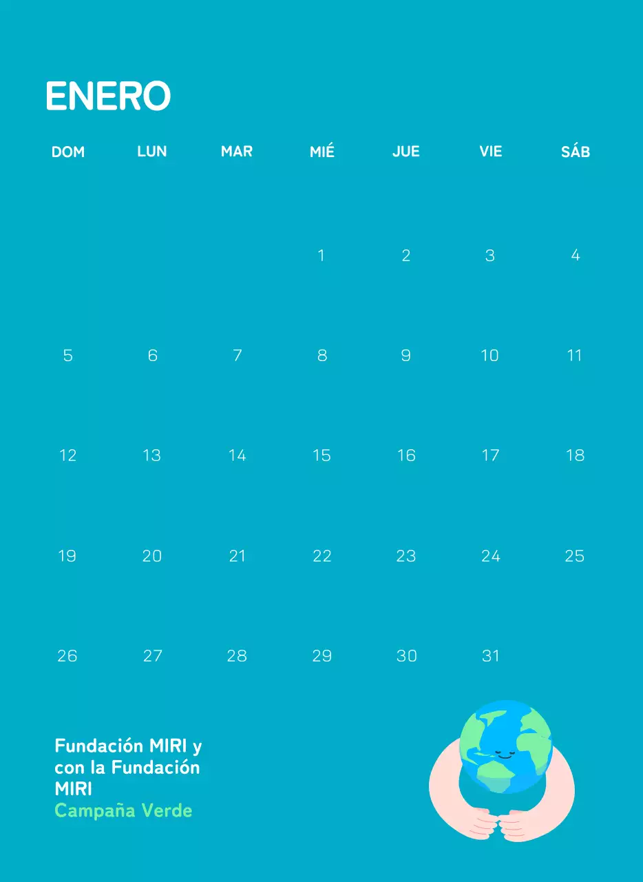 Una fundación social que celebra las fiestas con coloridas ilustraciones de personas y el planeta.